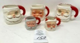 Vintage Santa mugs