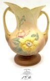 Vintage Hull 9 in. handled flower vase