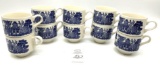 10 - Vintage Blue Willow cups - Japan