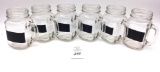 6 - mason jar cups with chalk labels