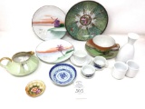 Assorted tea sets, hand painted plates, Japan, Germany