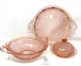 Antique cherry blossom, Jeanette Glass Co. pink depression, items