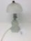 Frosted glass figural lamp