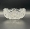 Antique American brilliant cut glass footed bowl