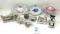 Antiquehand painted porcelain bowls and figurines, Prussia, Germany, Japan