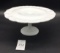 Vintage milk glass cake 11 in pedestal cake plate