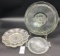 Vintage eggs plate cake plate and tray
