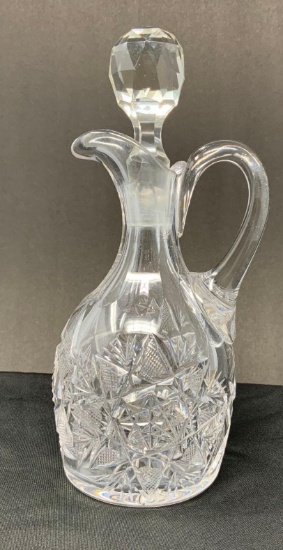 Antique American Brilliant cut glass cruet
