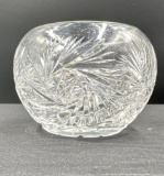 Antique American brilliant cut glass rose bowl