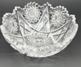 Antique American brilliant cut glass bowl