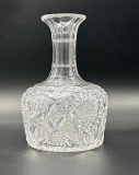 Antique American brilliant cut glass water bottle