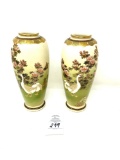 Antique hand painted oriental vases