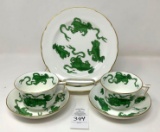 Antique Wedgwood Chinese Tigers Commemorative dishes