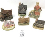 Vntage resin cottage figurines British Traditions