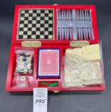 Backgammon chess cribbage domino?s and checkers games