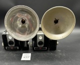 Two vintage Brownie Hawkeye Flash Cameras