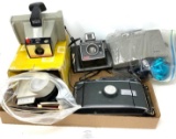 Assorted vintage Polaroid cameras