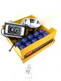 Vintage Kodak camera and flash bulbs