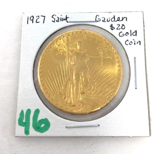 1927 Saint Gauden $20 Gold Coin