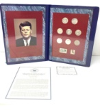 John F Kennedy Commemorative Coin and Stamp Portfolio