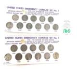 1942-1945 Emergency Coinage Sets (2)