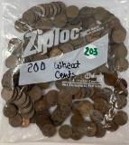 Wheat Cents (200 - Mixed Dates)