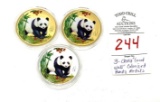 China Great Wall Colored Panda Medals (3)