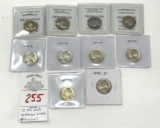 Jefferson Nickels (10) - Mixed Dates