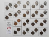 Indian Head Cents (36) - Mixed Dates
