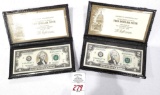 World Exchange Uncirculated Two Dollar Notes (2)