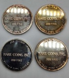 4 Joe Flynn Rare Coins Silver Coins