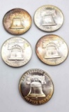 5 Let Freedom Ring Silver Coins
