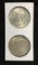2 - 1922 Peace Silver Dollars