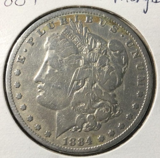 1884 Morgan Silver Dollar