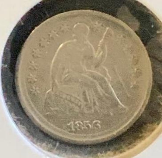 1856 Seated Liberty Half Dime
