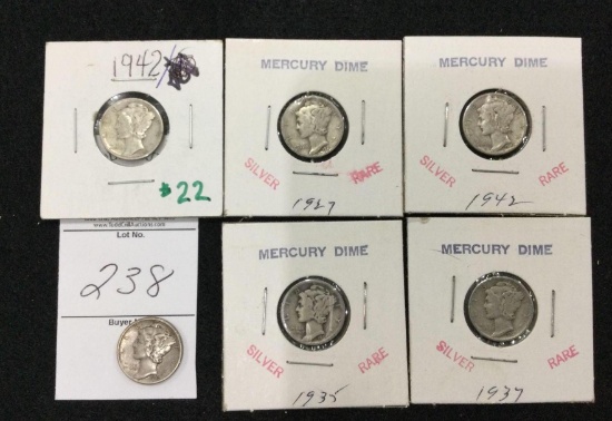 6 - Mercury Dimes