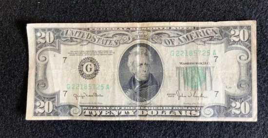 $20 Federal Reserve Note Series 1950