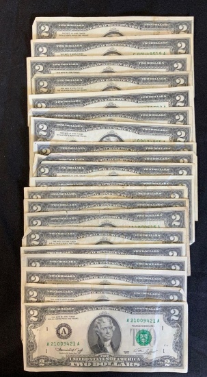 20 - 1976 $2 Bills