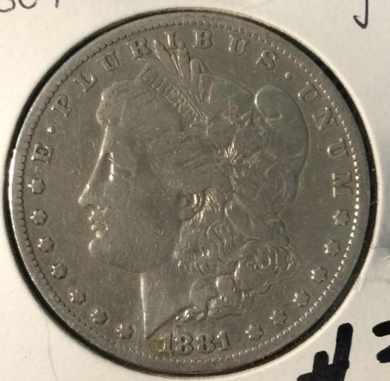 1881 Morgan Silver Dollar