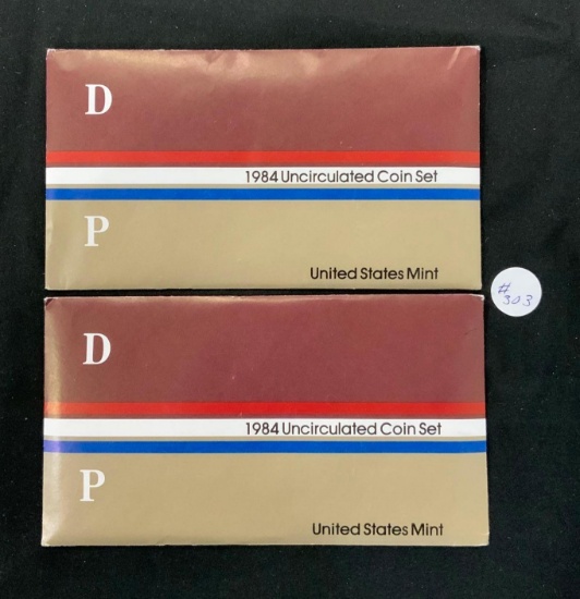 2 - 1984 United States Treasury Uncirculated Mint Sets