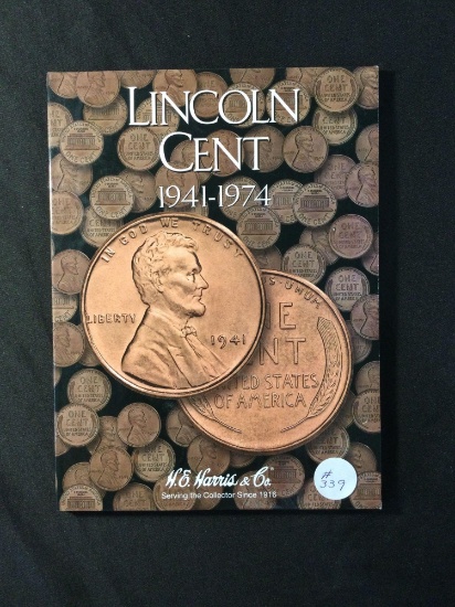 Lincoln Cent Book NOT COMPLETE