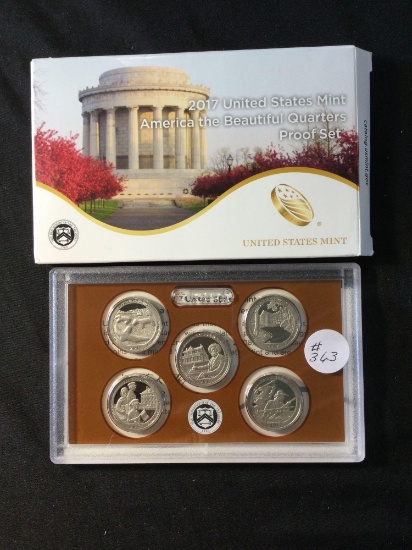 2017 United States Mint America the Beautiful Quarters Proof Set