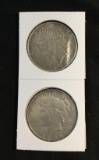 2 - 1923-S Peace Silver Dollars