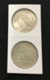 2 1924 Peace Silver Dollars