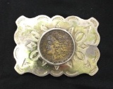 1891 Morgan Silver Dollar Belt Buckle