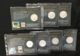 7 - Commemorative 1 oz. Fine Silver Eagle Dollars