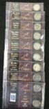 Century Half Dollar Coin and Stamp Collections 1900 - 1980