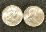 2 - 1960 Franklin Half Dollars
