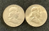 2 - 1962 Franklin Half Dollars