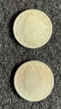 1897 and 1907 Liberty Head Nickels